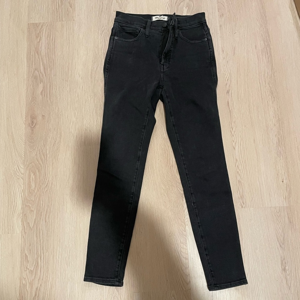 Madewell 10” High-Rise Skinny Black Jeans